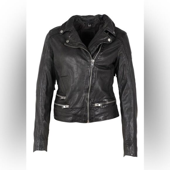 Mauritius Zoe RF Leather Jacket, Black - Picture 6 of 13